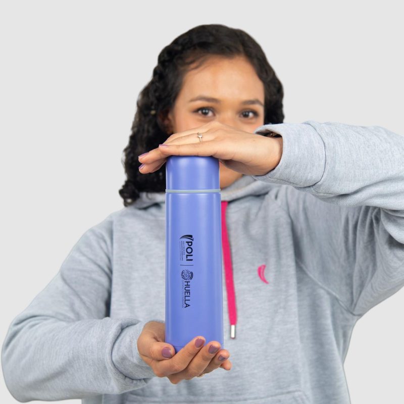 Termo acero metalico morado