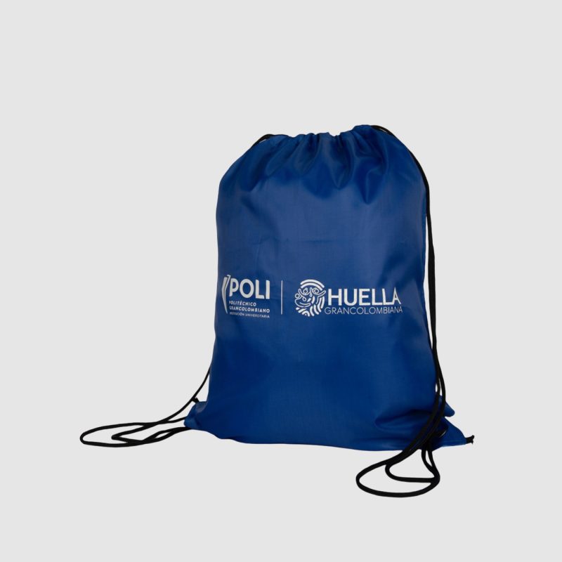 Tula azul con estampado de Huella