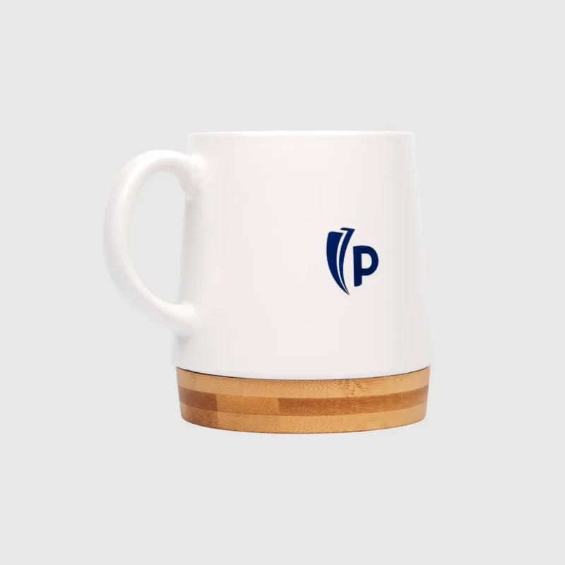 Taza ceramica blanca